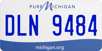 MI license plate DLN9484