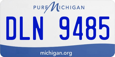 MI license plate DLN9485