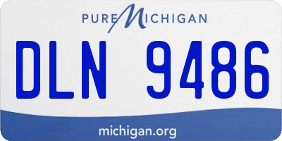 MI license plate DLN9486