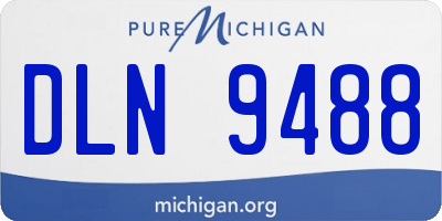 MI license plate DLN9488