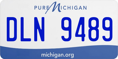 MI license plate DLN9489