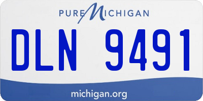 MI license plate DLN9491