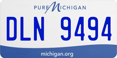 MI license plate DLN9494