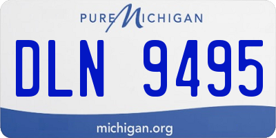 MI license plate DLN9495