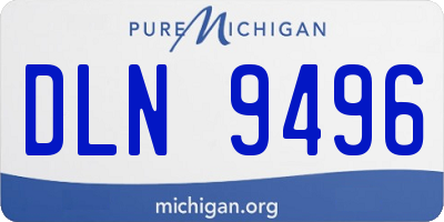 MI license plate DLN9496