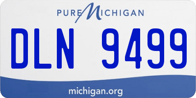 MI license plate DLN9499