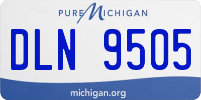 MI license plate DLN9505