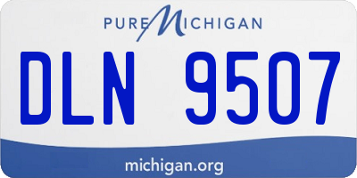 MI license plate DLN9507