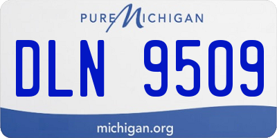 MI license plate DLN9509