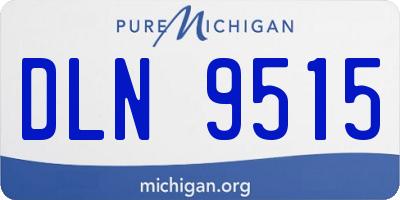 MI license plate DLN9515