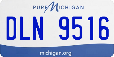 MI license plate DLN9516