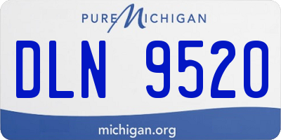 MI license plate DLN9520