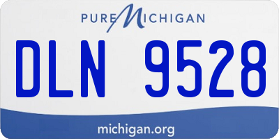 MI license plate DLN9528