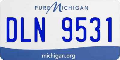 MI license plate DLN9531