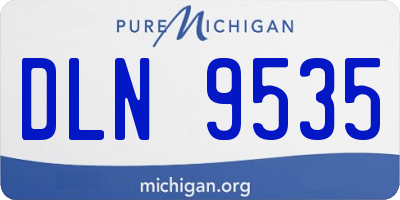 MI license plate DLN9535