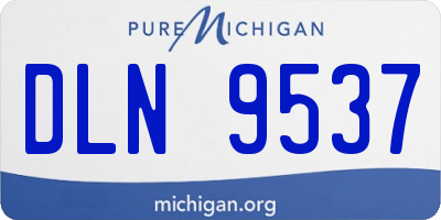 MI license plate DLN9537