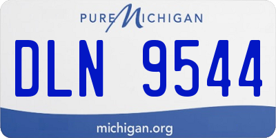 MI license plate DLN9544