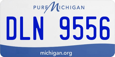 MI license plate DLN9556