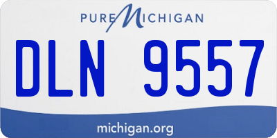 MI license plate DLN9557