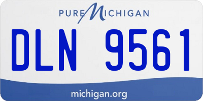 MI license plate DLN9561