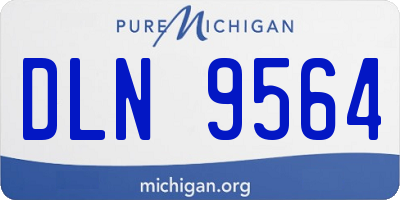 MI license plate DLN9564