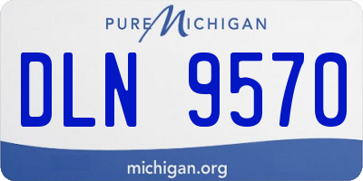 MI license plate DLN9570