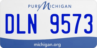 MI license plate DLN9573