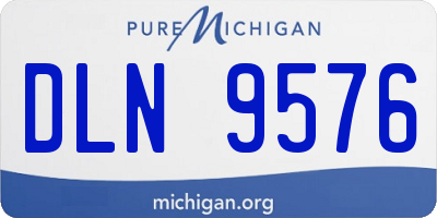 MI license plate DLN9576