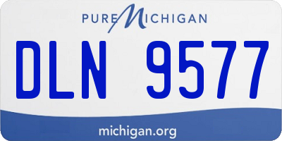 MI license plate DLN9577