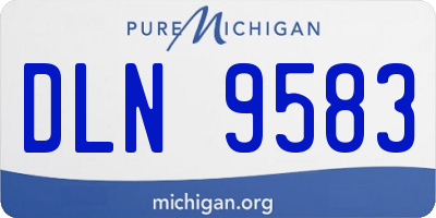 MI license plate DLN9583