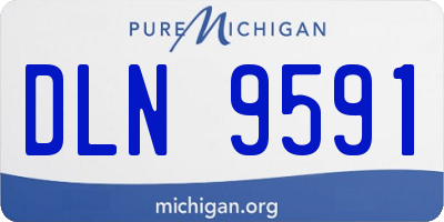 MI license plate DLN9591