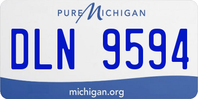 MI license plate DLN9594