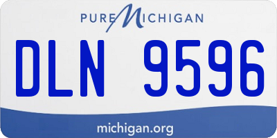 MI license plate DLN9596