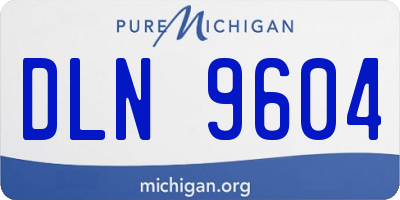 MI license plate DLN9604