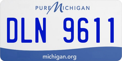 MI license plate DLN9611