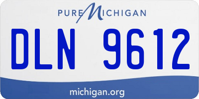 MI license plate DLN9612