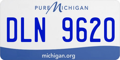 MI license plate DLN9620