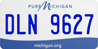 MI license plate DLN9627