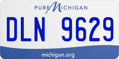 MI license plate DLN9629