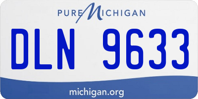 MI license plate DLN9633