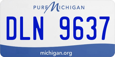 MI license plate DLN9637