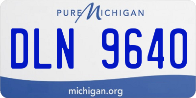 MI license plate DLN9640