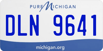 MI license plate DLN9641