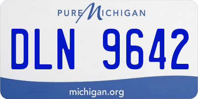 MI license plate DLN9642