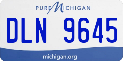 MI license plate DLN9645