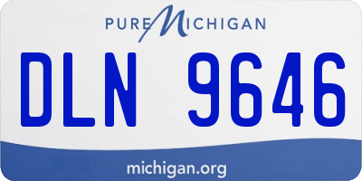 MI license plate DLN9646