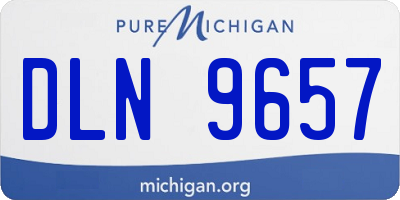 MI license plate DLN9657