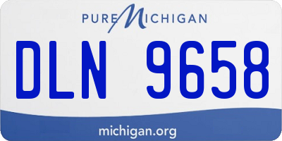 MI license plate DLN9658