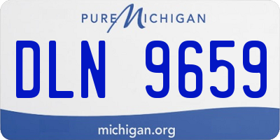 MI license plate DLN9659