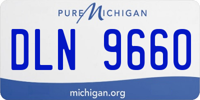 MI license plate DLN9660